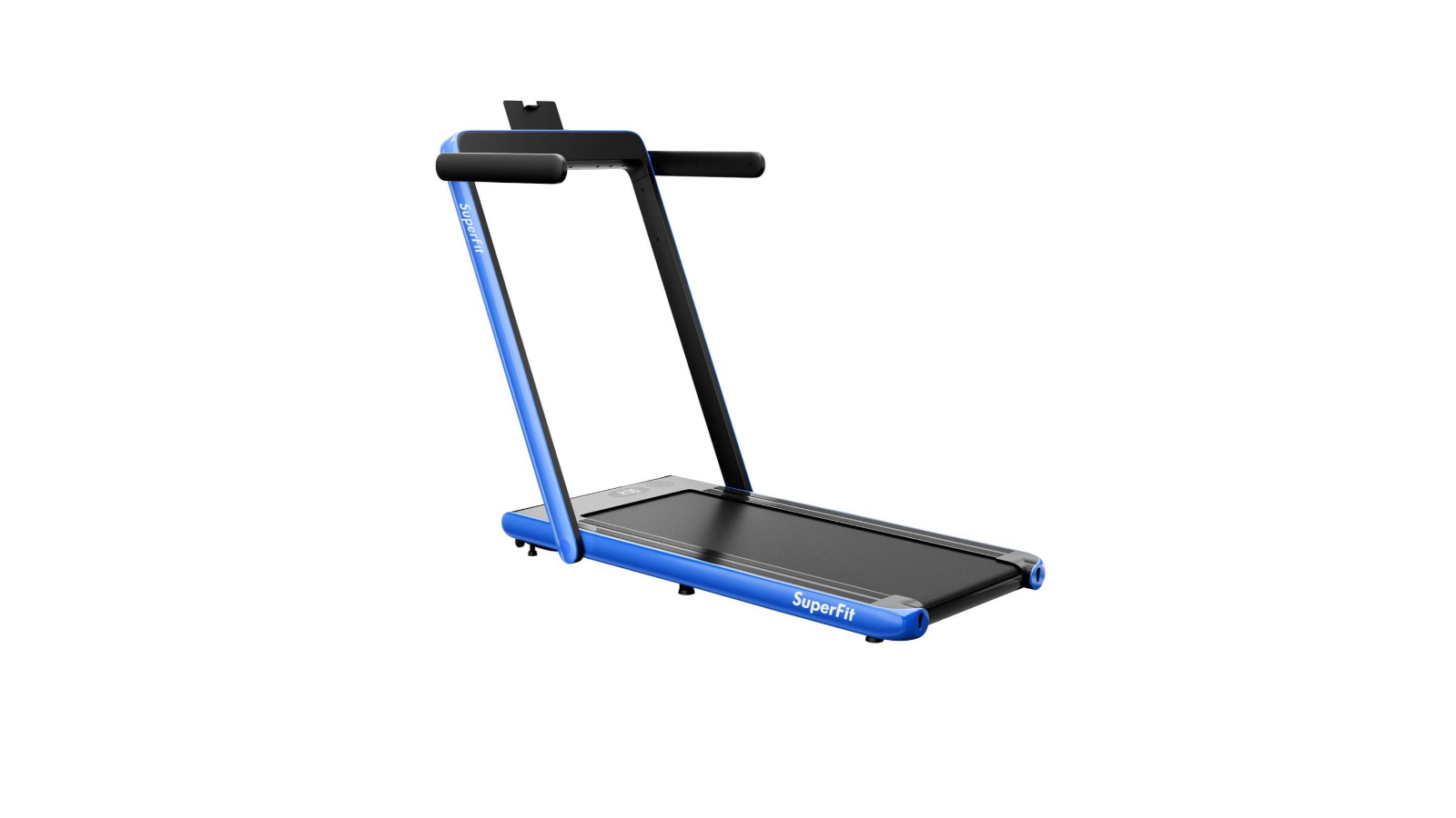 Costway 2 in 1 12kmh Electric Treadmill Folding Incline Machine with LED Display Home Gym Navy Blue Harvey Norman