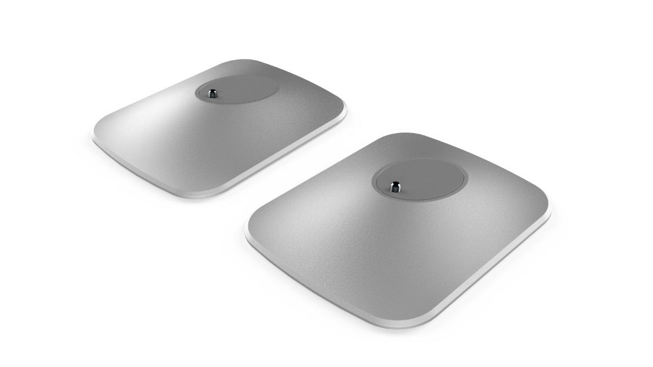 KEF LSX P1 Desk Pad Speaker - Silver