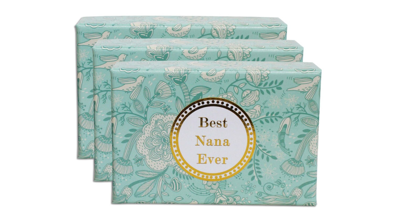 LVD 3 Piece Scented Body Fragrance Bath Bar Soap with Box Best Nana - 80g