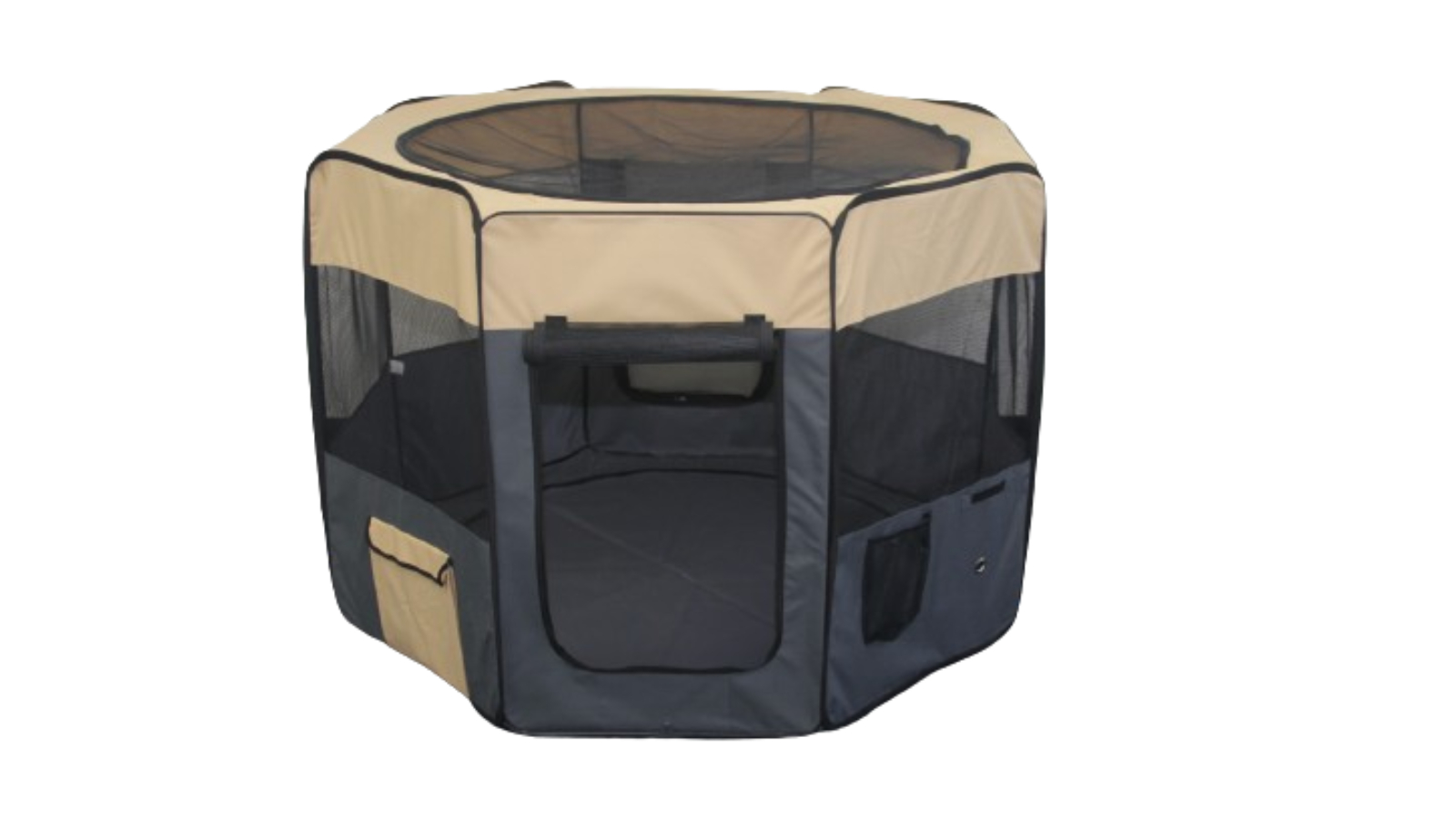 YES4PETS Large Foldable Dog/Rabbit/Cat Soft Enclosure Playpen - Grey