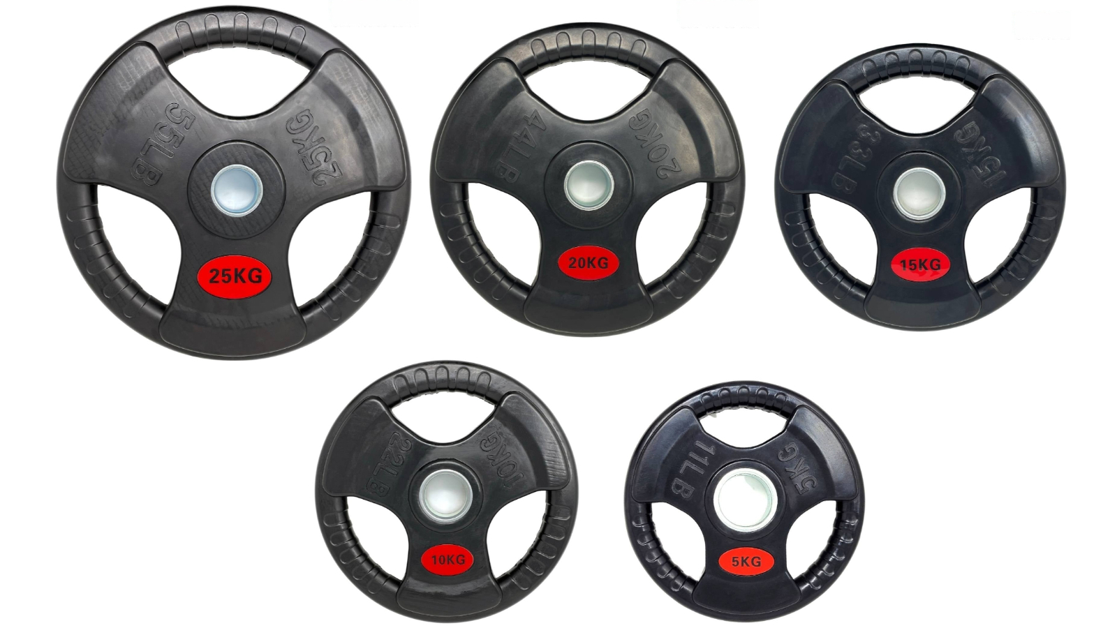 BRIXX Tri-Grip Olympic Weight Plates Pair