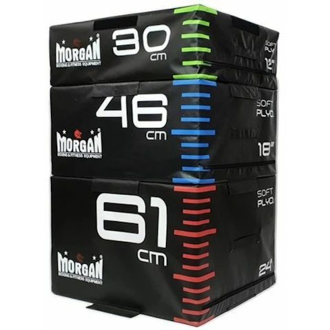 Morgan Sports Morgan HD Modular Foam Plyo Box 12inch + 18inch + 24inch - Set of 3