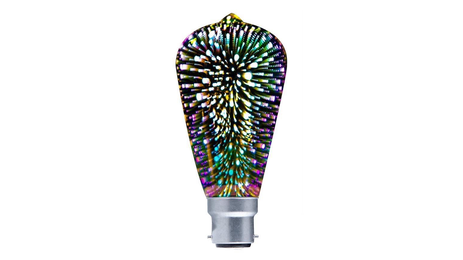 CLA Spectra BC ST57 Pear 4W Firework Effect LED Globe