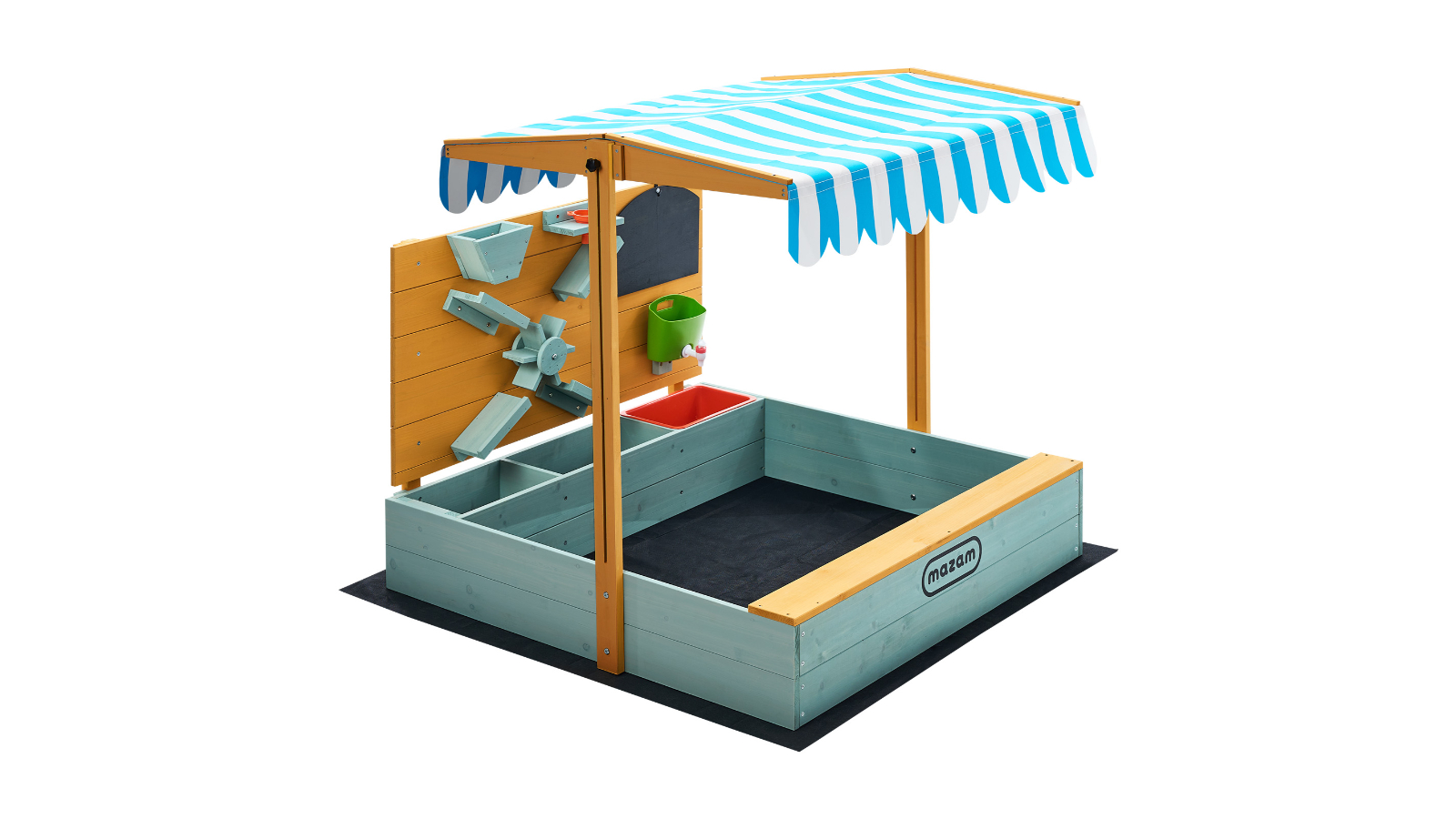 Mazam Kids Sandpit Outdoor Wooden Sand Play Toy Set