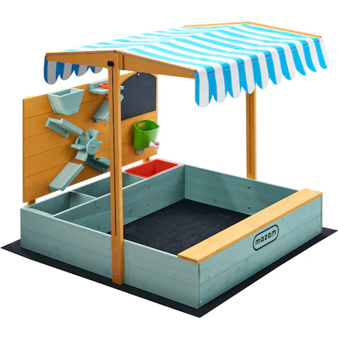 Mazam Kids Sandpit Outdoor Wooden Sand Play Toy Set