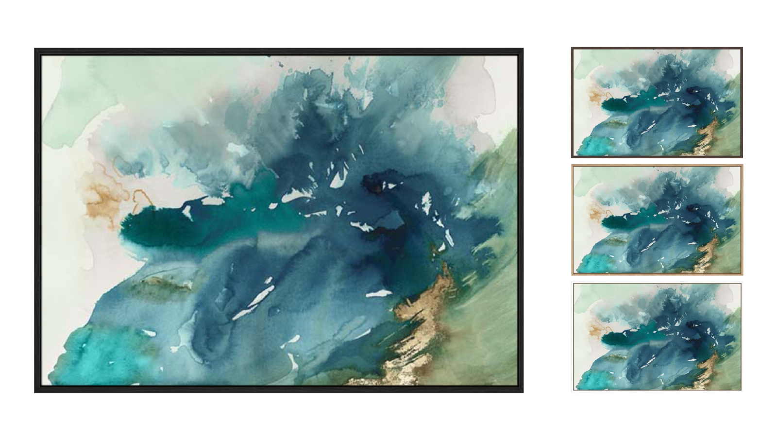 La Grolla Splash of Blue Gallery Wall Art