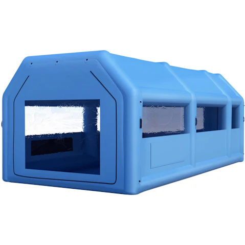 Giantz Inflatable Spray Booth Car Paint Tent 8.5 x 4.8m 2 Blowers Filter Mobile Garage Workstation