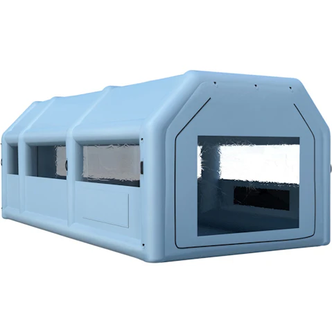 Giantz Inflatable 2 Blower Paint Booth Spray Tent - 8.5 x 4.6metre