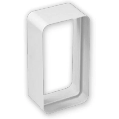 Sirius 22x9cm Rectangular Duct External Connector for Installs with Sem10 Motor