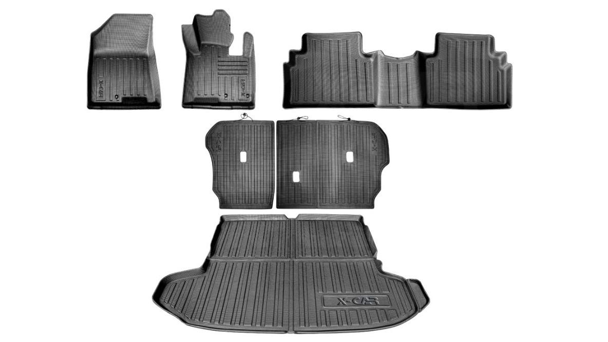 X-CAR Heavy Duty Boot Liner Back Seat Protector Combo for Kia Sportage 2021-2024