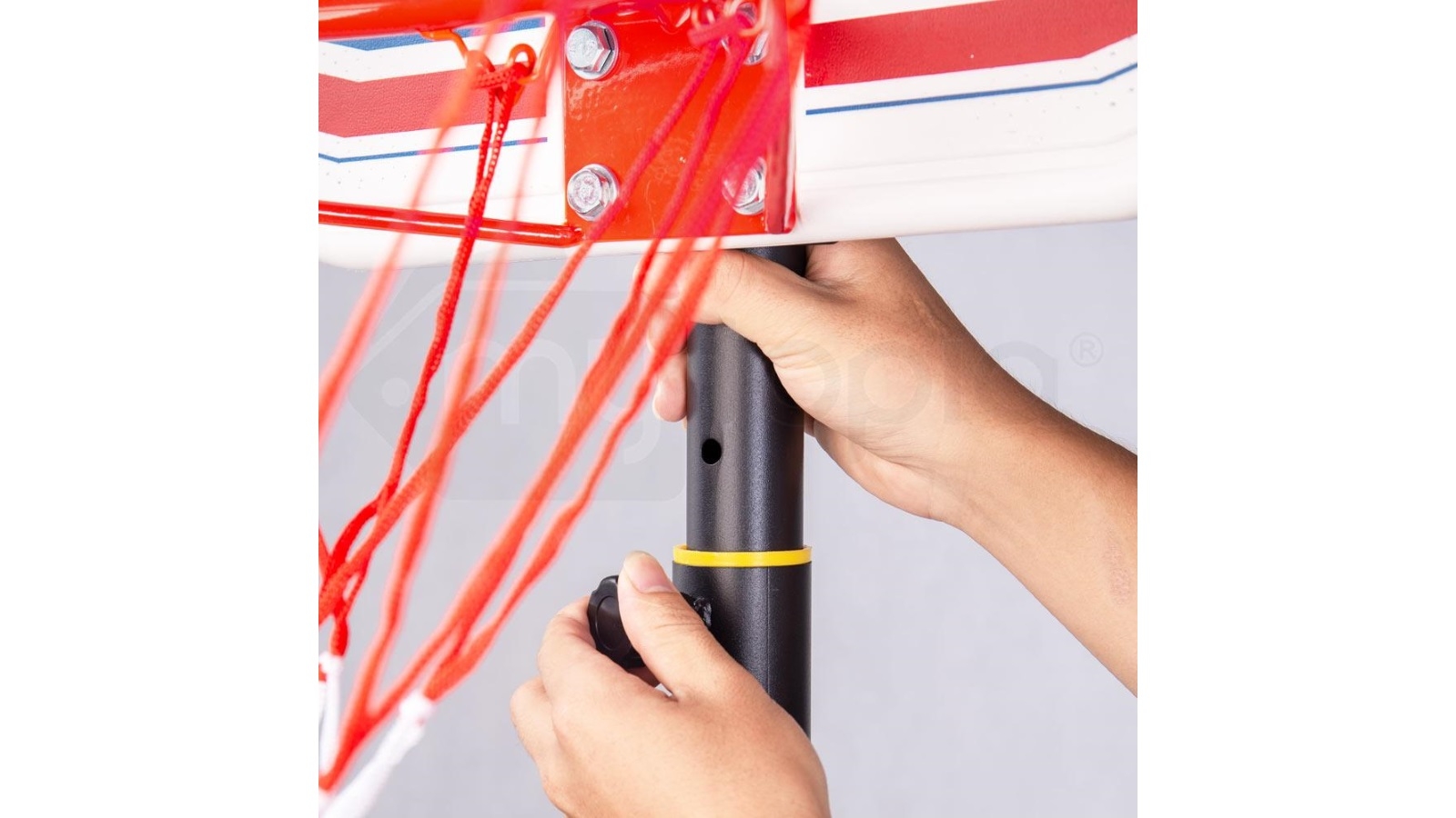 Dr.Dunk Basketball Hoop Stand System Kids Height Portable Adjustable