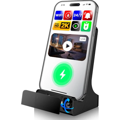 Vimel Nanny Spy WiFi Hidden Camera Wireless Phone Charger