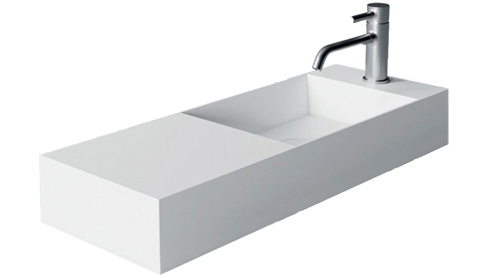 Studio Bagno Spy 75 Bench/Wall Basin with 1 Tap Hole