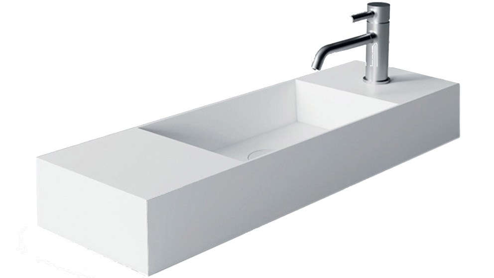 Studio Bagno Spy 80 Bench/Wall Basin with 1 Tap Hole