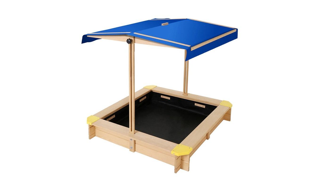 Tubby Adjustable Canopy Cover Wooden Sandpit