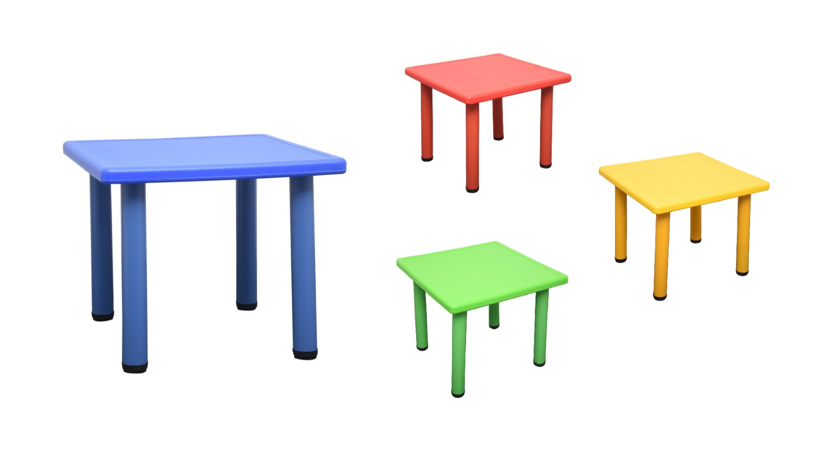 HelloDeal 60 x 60cm Kids Square Playing Study Table