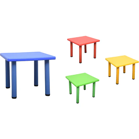 HelloDeal 60 x 60cm Kids Square Playing Study Table