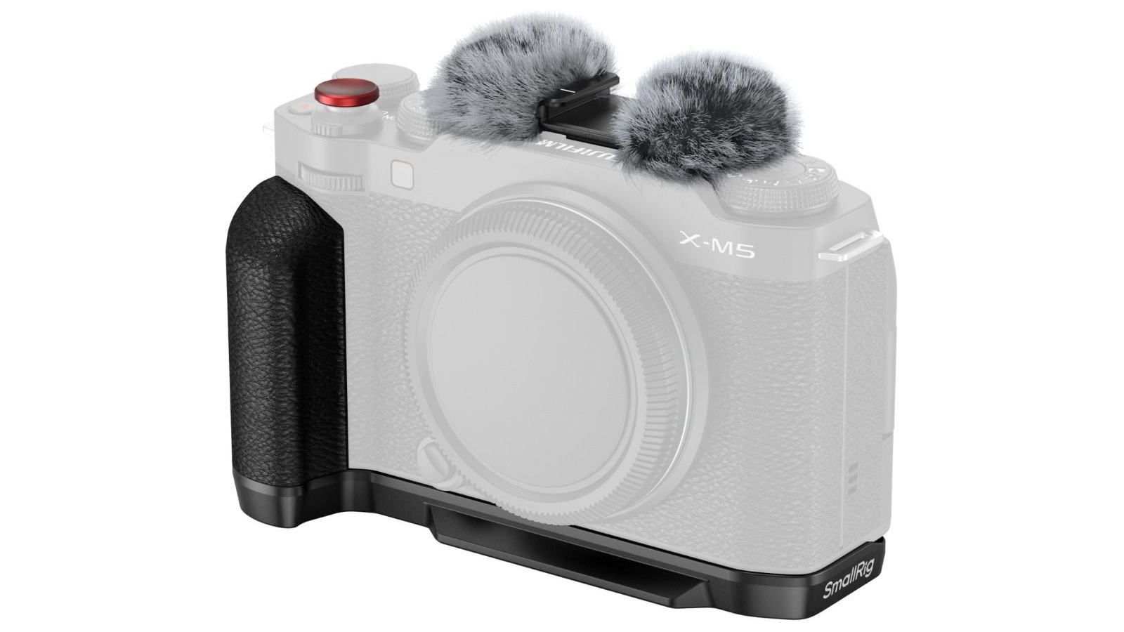 SmallRig L-Shape Mount Plate with Silicone Handle for Fujifilm X-M5 - Black