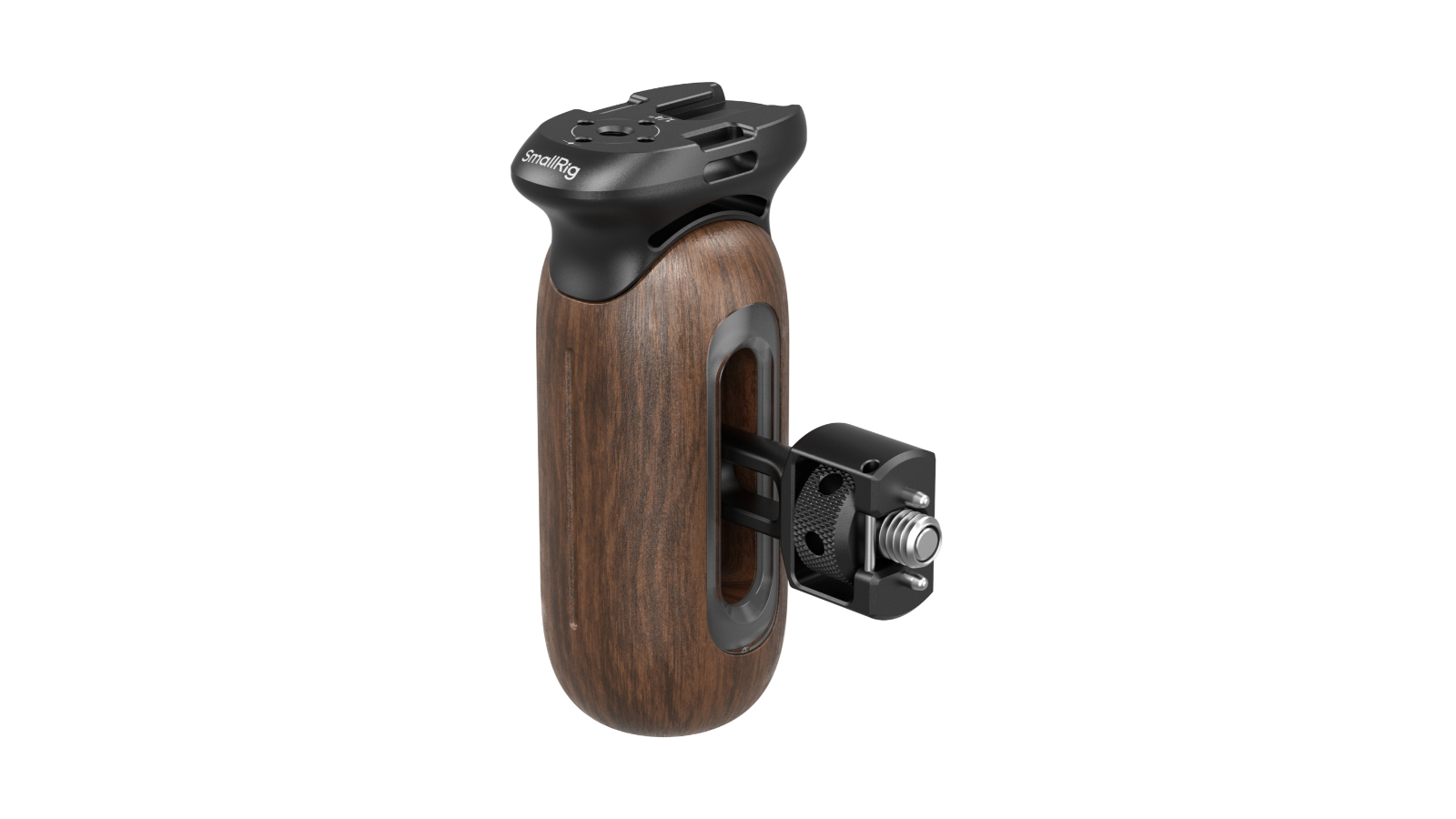 SmallRig 5238 Wooden Side Handle with 1/4inch 20 and 3/8inch 16 ARRI Locating Screw