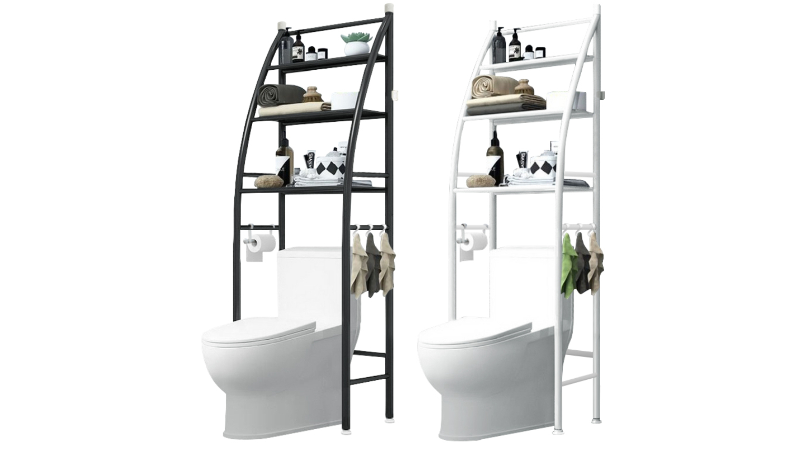 3-Tier Bathroom Towel Storage Rack