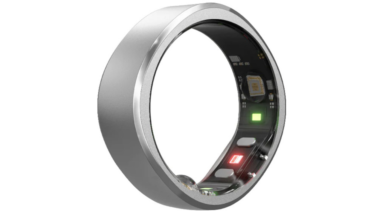 RingConn Moonlit Silver Smart Ring - Size 6