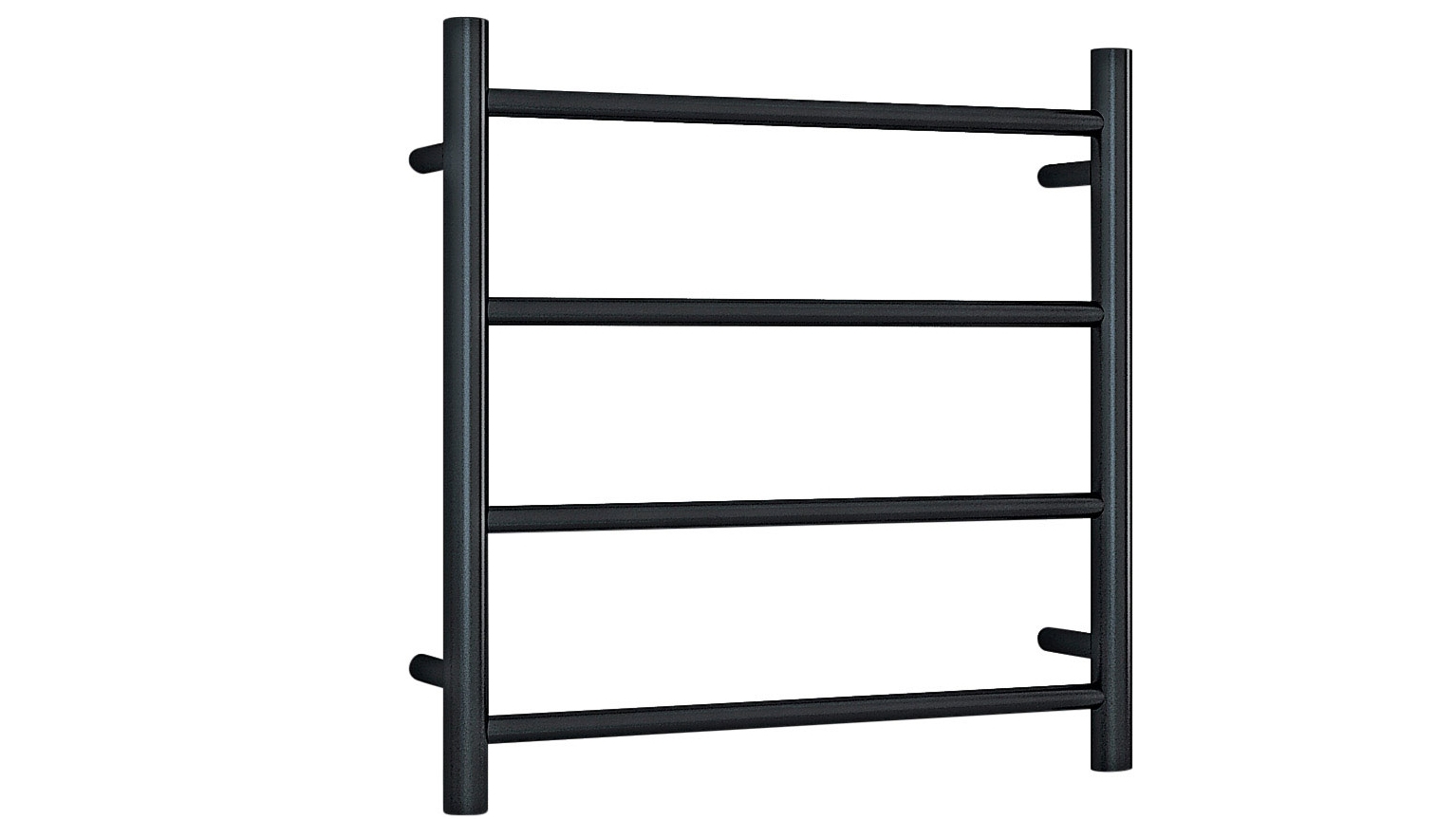 Thermogroup Thermorail 4 Bar Round Heated Towel Rail - Black