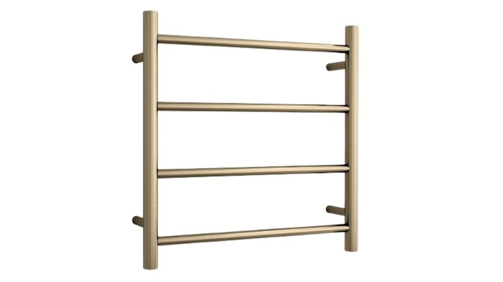 Thermogroup Thermorail Round Polished Ladder Heated Towel Rail - Brushed Brass