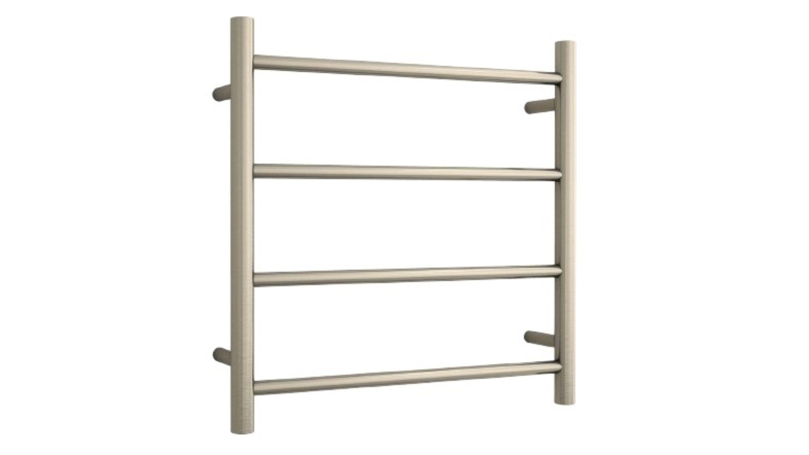 Thermogroup Thermorail Round Polished Ladder Heated Towel Rail - Brushed Nickel