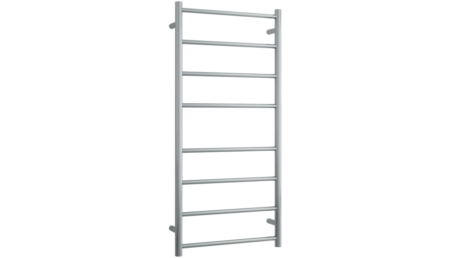 Thermogroup Thermorail 8 Bar Round Heated Towel Rail - Brushed Stainless Steel
