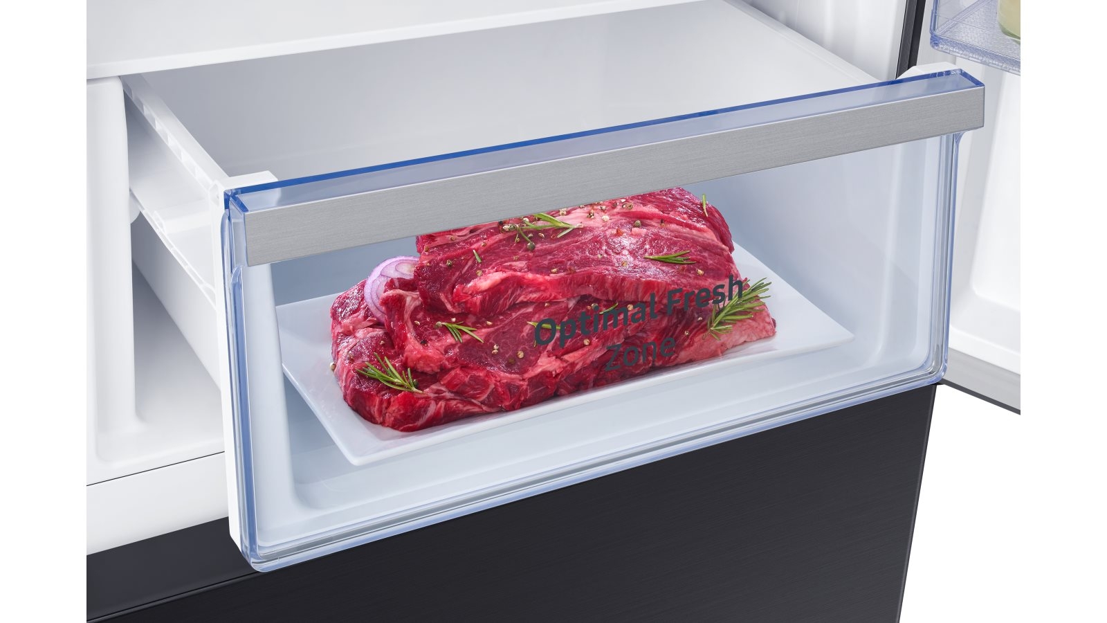 Samsung 310L Bottom Mount Fridge Matte Black Harvey Norman