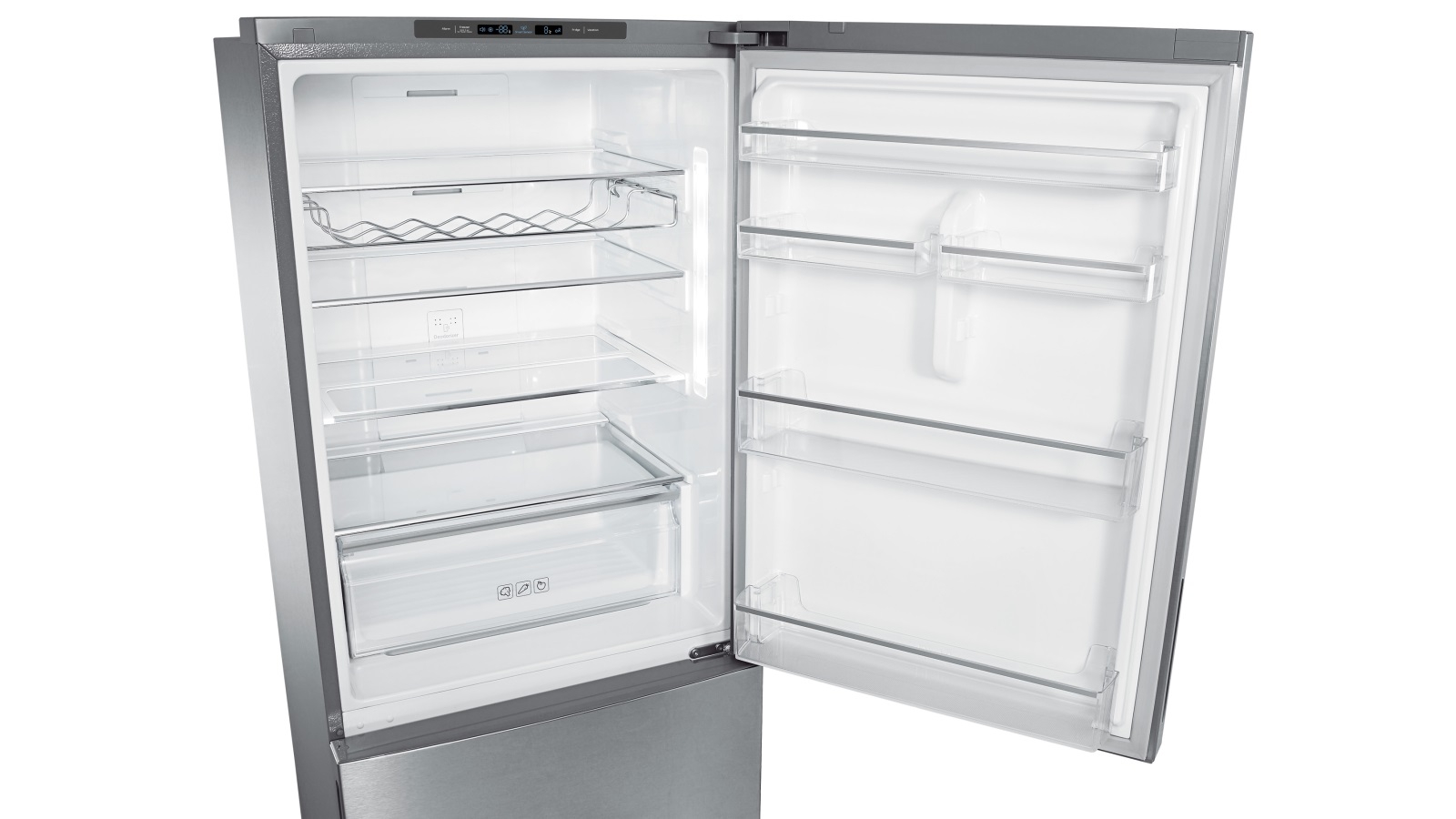 Samsung 427L Bottom Mount Fridge Silver Layered Steel Harvey Norman