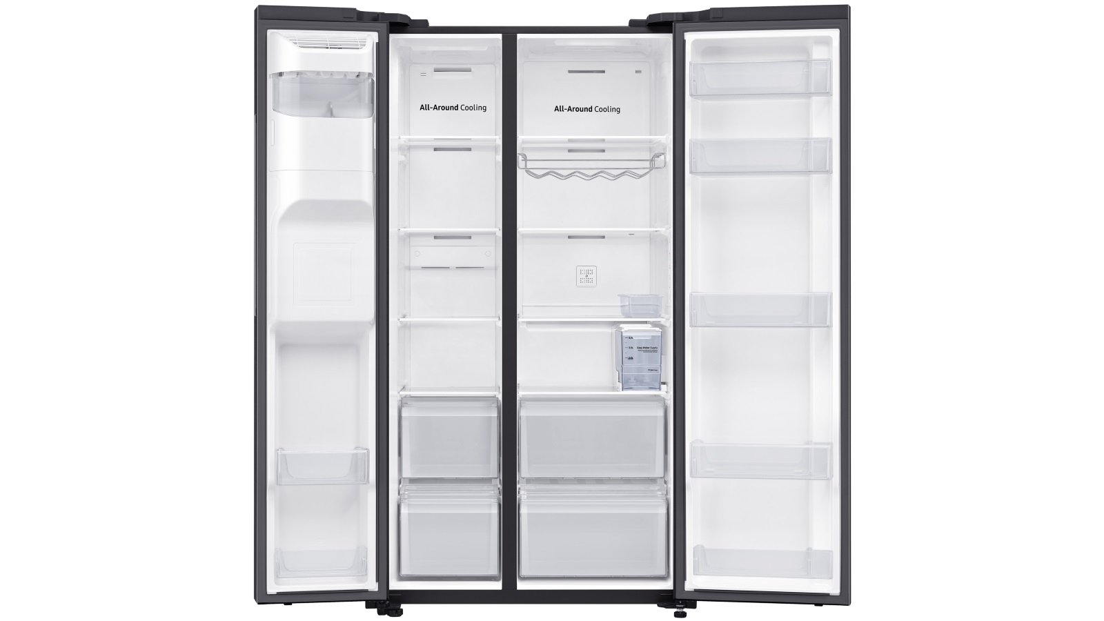 Samsung 635L Side by Side Fridge with SpaceMax Technology Black