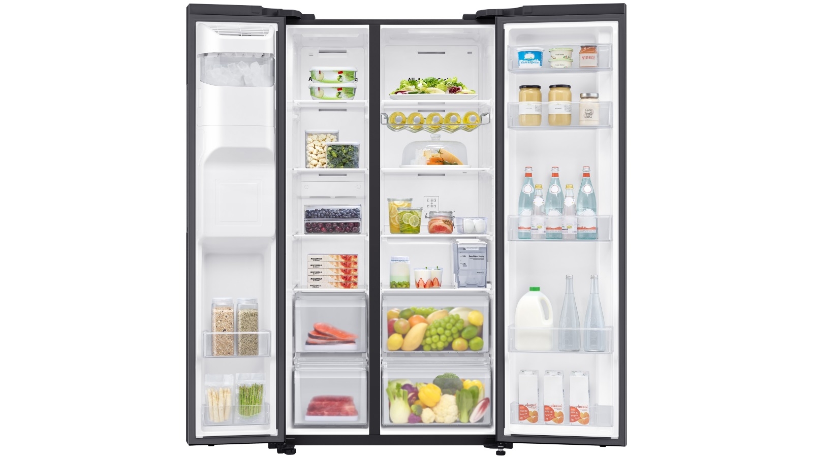 Samsung 635L Side by Side Fridge with SpaceMax Technology Black