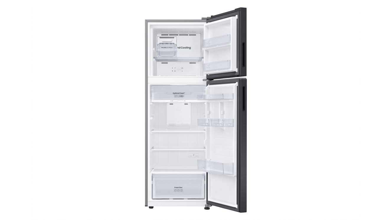 Samsung 348L Top Mount Fridge Black Harvey Norman