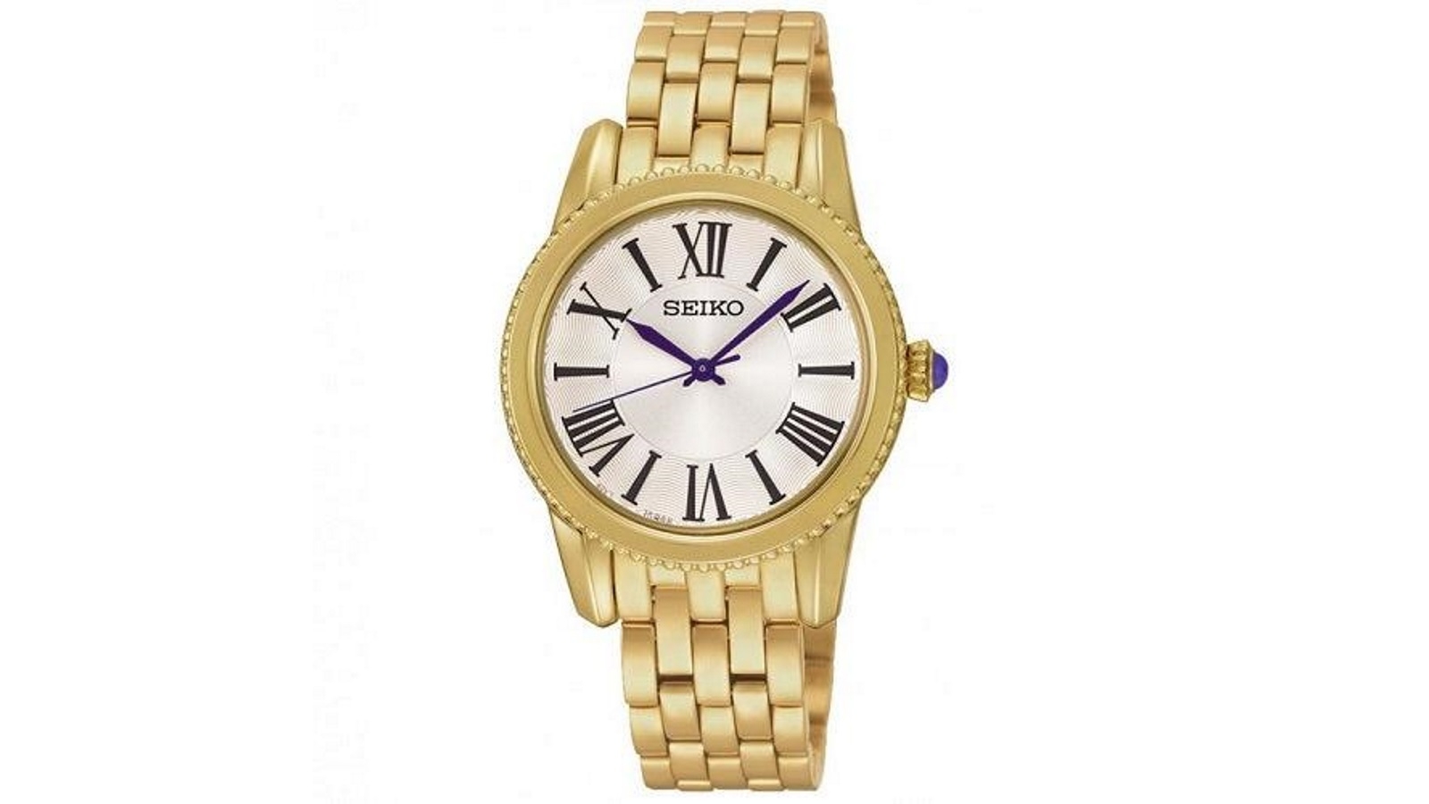Seiko Neo Classic SRZ440 P1 Gold/White Dial Women's Quartz Analog Watch
