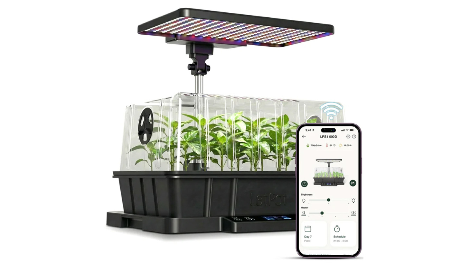 LetPot SS-Pro Smart Seed Starter Kit with App Control - Black