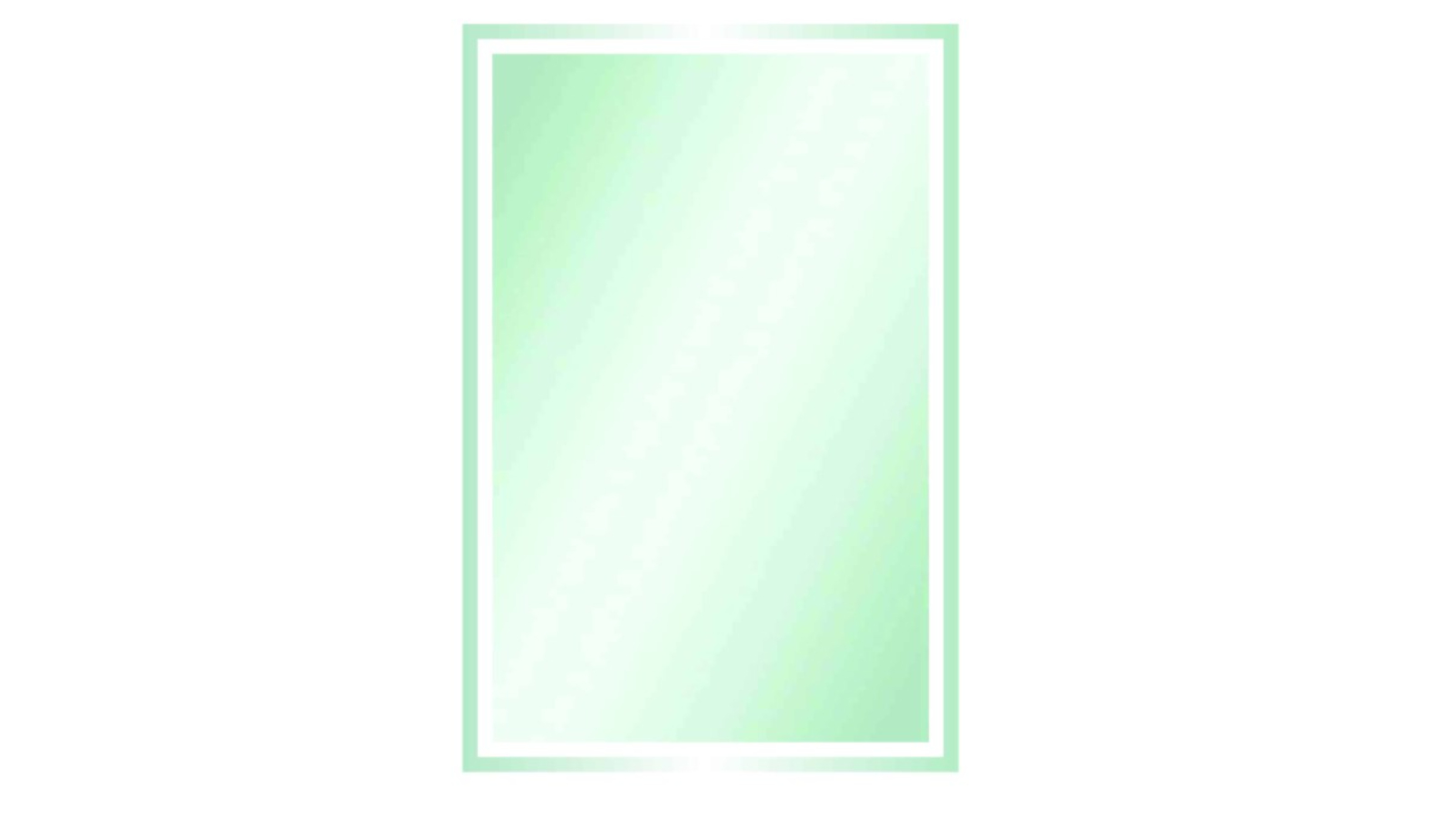Thermogroup Ablaze Sierra Rectangle Mirror with Sandblasted Border - Silver