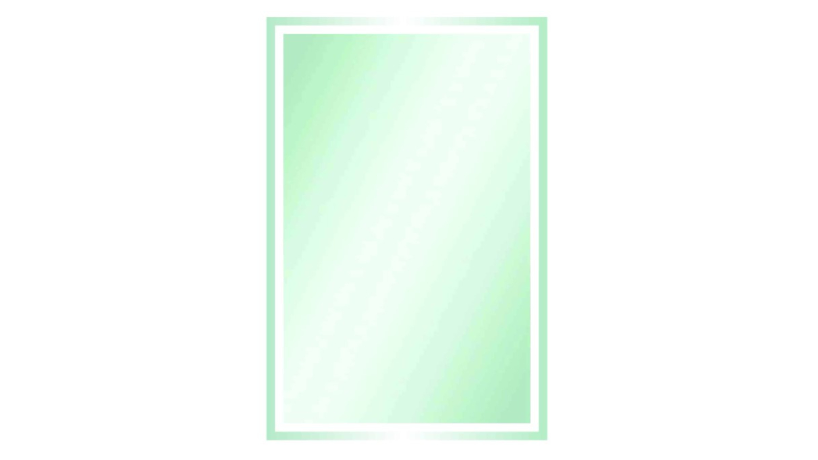 Thermogroup Ablaze Sierra Rectangle Mirror with Sandblasted Border with Demister - Silver