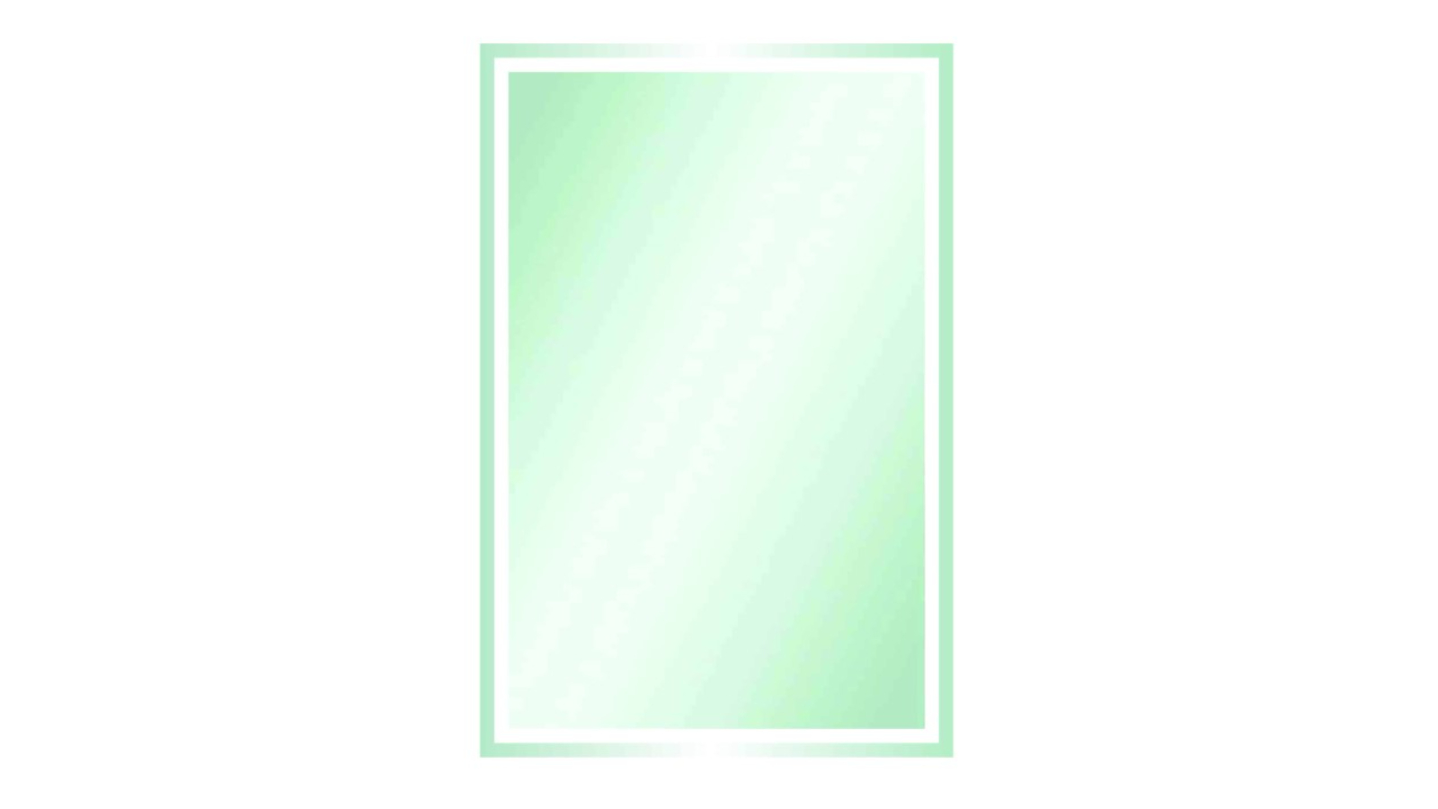 Thermogroup Ablaze Sierra 1500mm Rectangle Mirror with Sandblasted Border - Silver