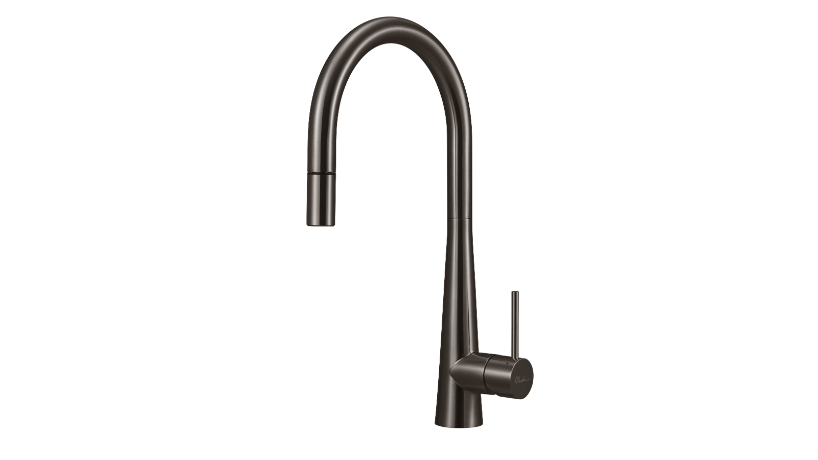 Oliveri Essente Goose Neck Pull Out Mixer - Gunmetal