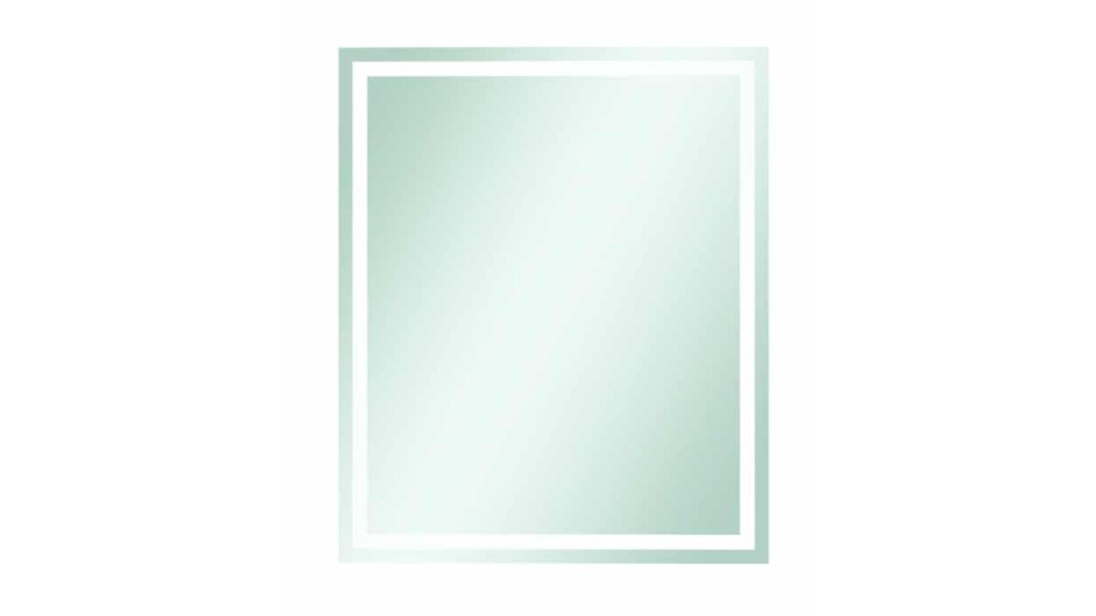 Thermogroup Ablaze Sierra 900mm Rectangle Mirror with Sandblasted Border - Silver