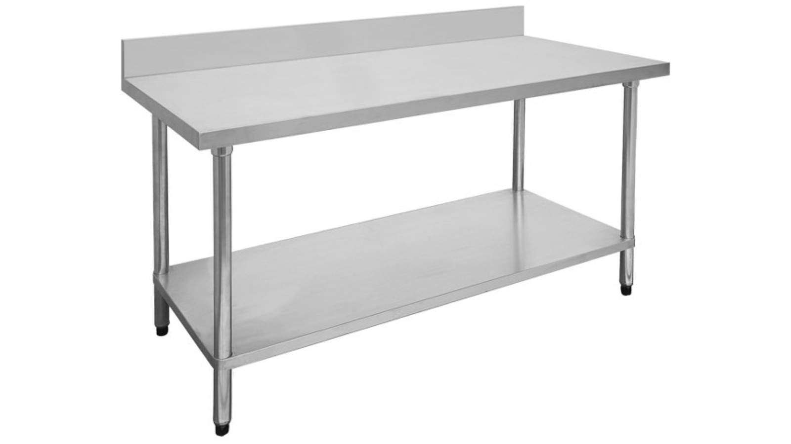 F.E.D Commercial 1200-7-WBB Stainless Steel Table with Splashback - 120 x 70 x 90cm