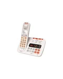 Uniden SSE45 Sight & Sound Enhanced Cordless Phone - White