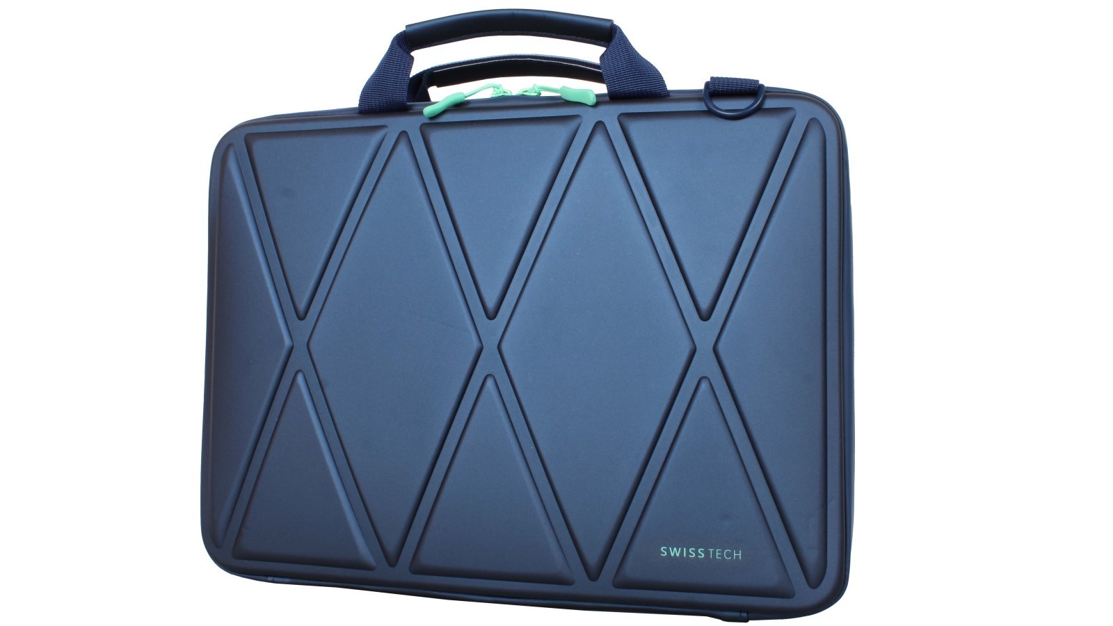 SwissTech 14 inch Carry Laptop Case Navy Mint Harvey Norman