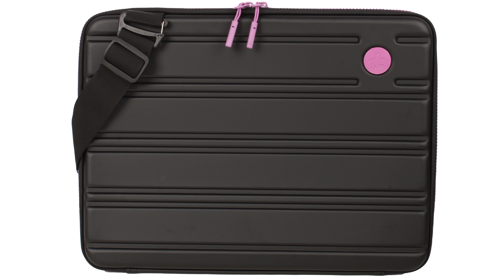 SwissTech 14-inch Hard Shell Case - Black/Fuchsia