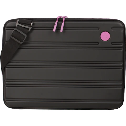 SwissTech 14-inch Hard Shell Case - Black/Fuchsia