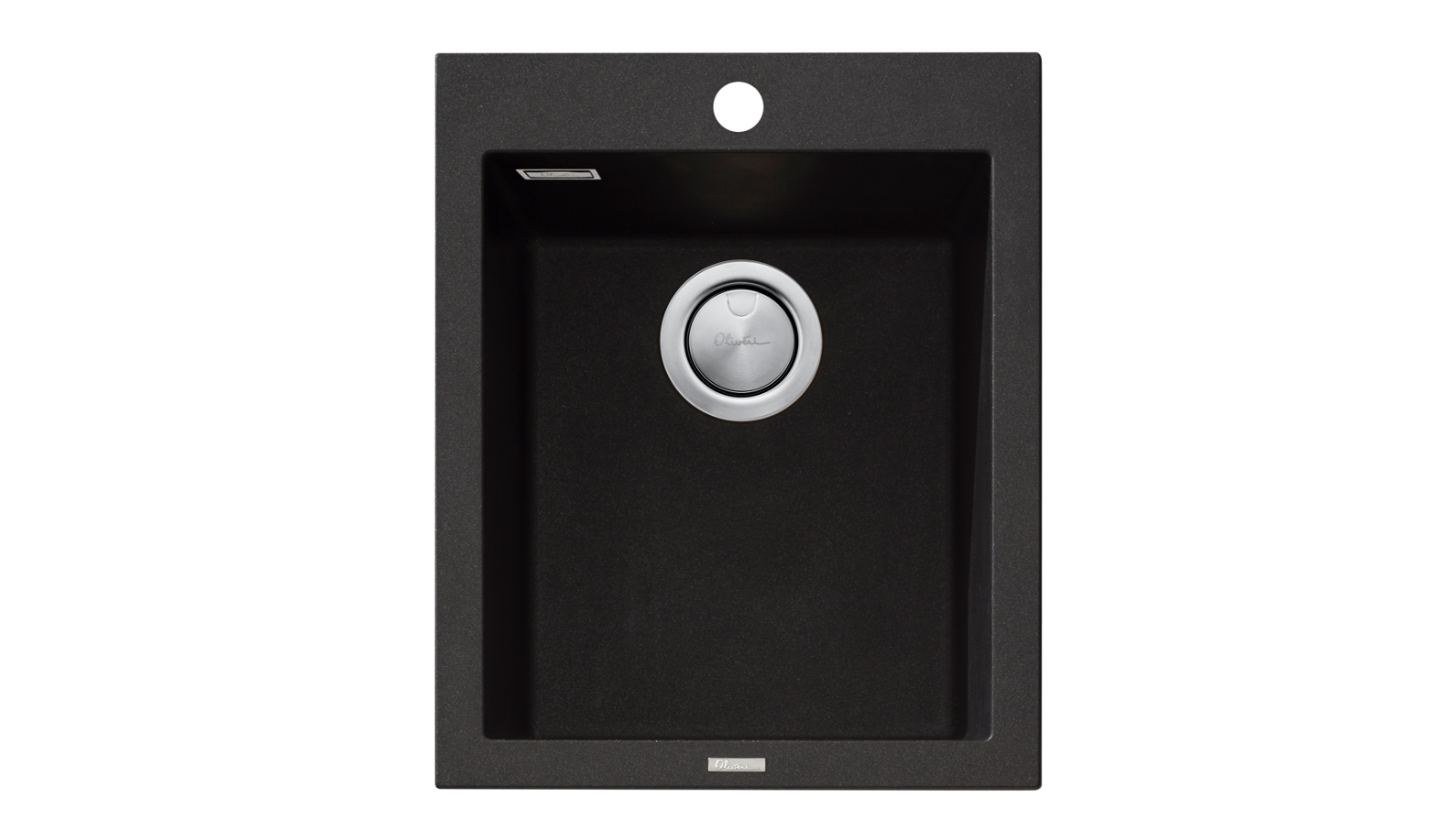 Oliveri ST-BL1531OF Santorini Standard Bowl Topmount Sink - Black
