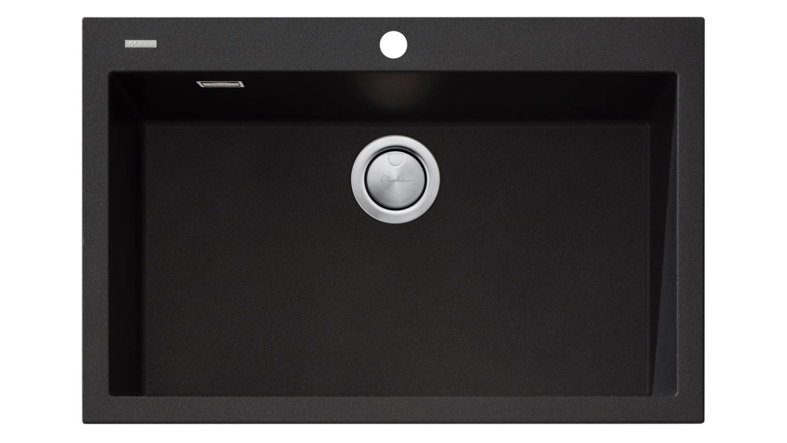 Oliveri Santorini Mega Bowl Top Mount Sink - Black