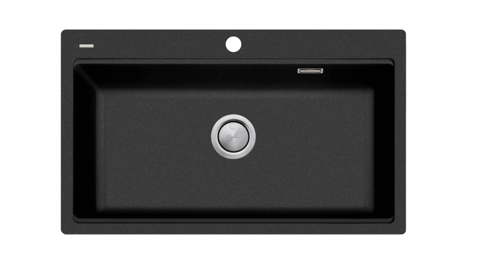 Oliveri Santorini Topmount Workstation Sink - Black