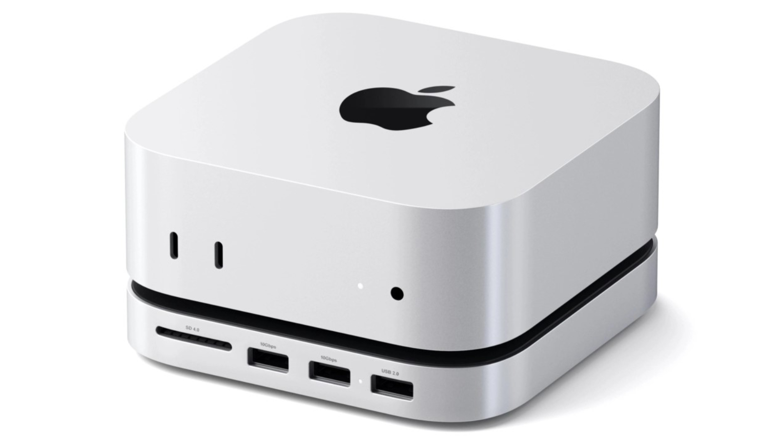Satechi Mac Mini M4 Stand and Hub with SSD Enclosure - Silver